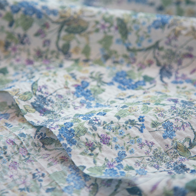 hokkoh进口80支盐缩面料龙船花