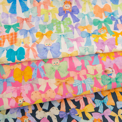 yukiemon纯棉60支布料蝴蝶结