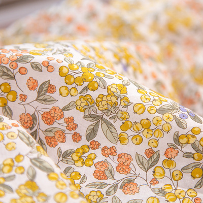 HOKKOH纯棉60支碎花连衣裙布料