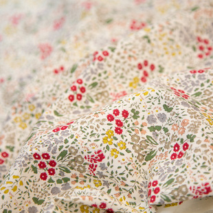 日本小林进口纯棉40s碎花温柔面布料服装包包手工Diy连衣裙百花群