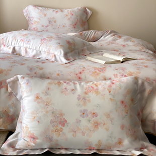 2026夏季60支兰精天丝四件套冰丝被套莱赛尔纤维裸睡凉感床上用品