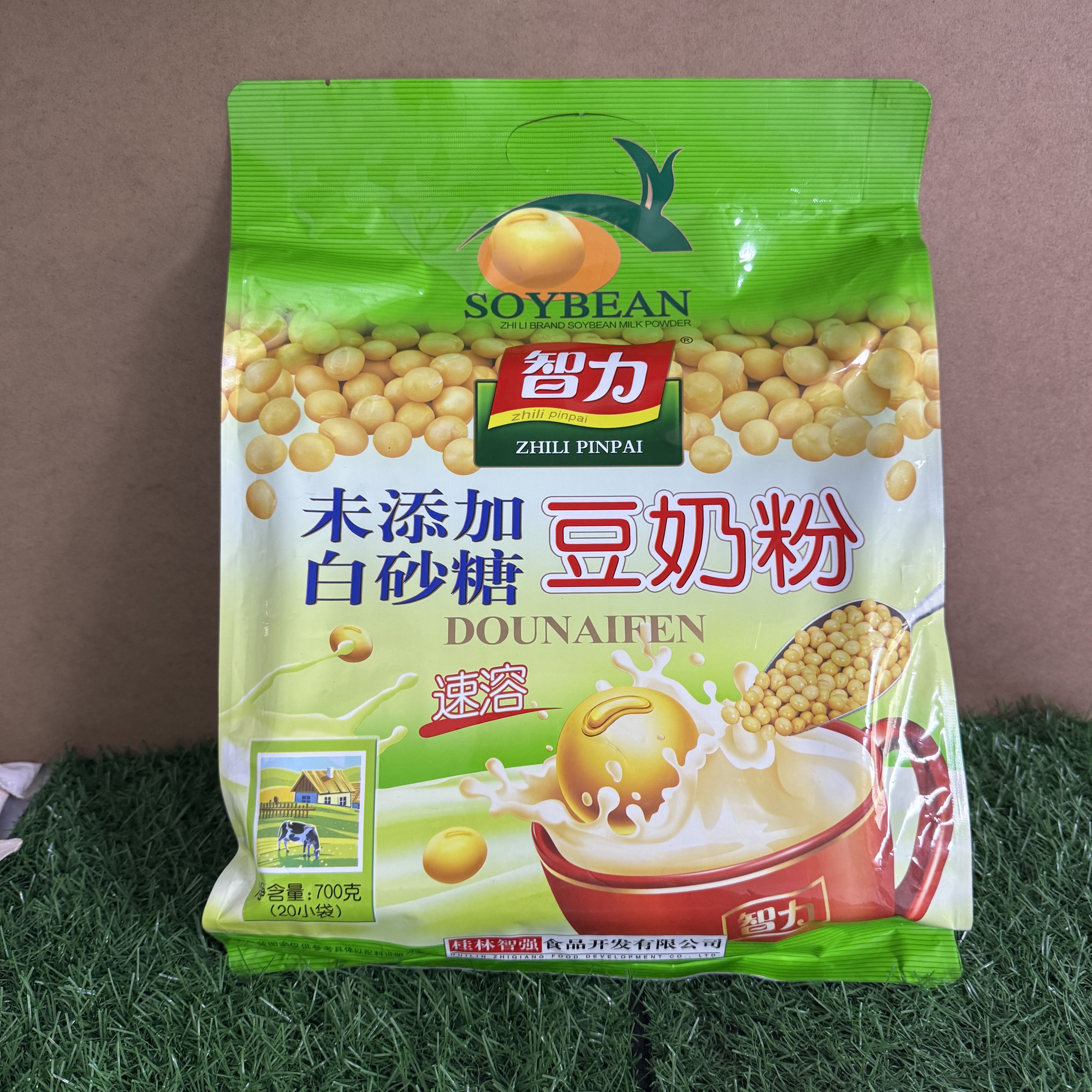 智力未添加白砂糖豆奶粉700g