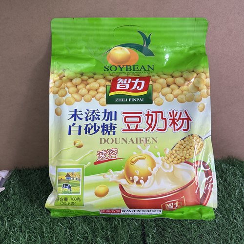 智力未添加白砂糖豆奶粉700g