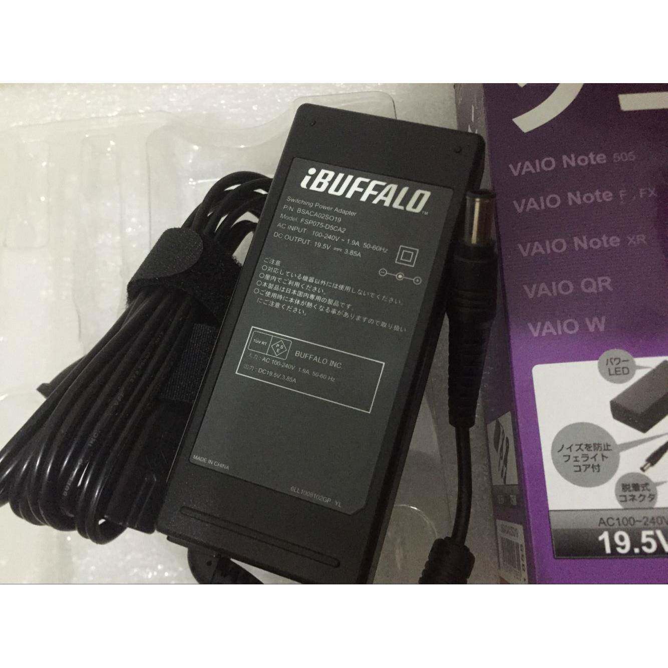BUFFALO原装19.5V3.85A索尼笔记本电源适配器BSACA02SO19充电器线