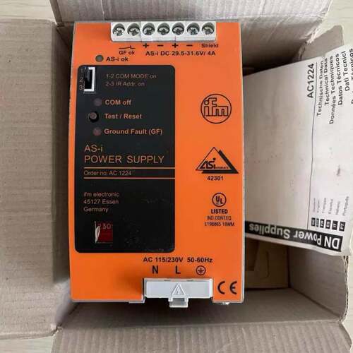 全新原装Ifm AC1224AS-I电源模块 115/230VAC 4A议价