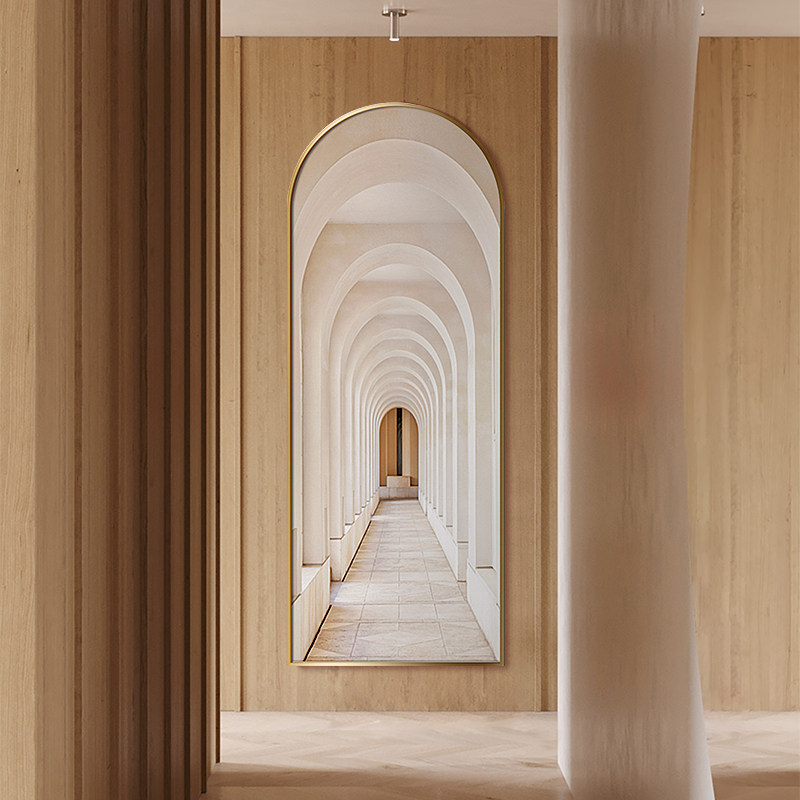 轻奢风建筑走廊过道玄关装饰画