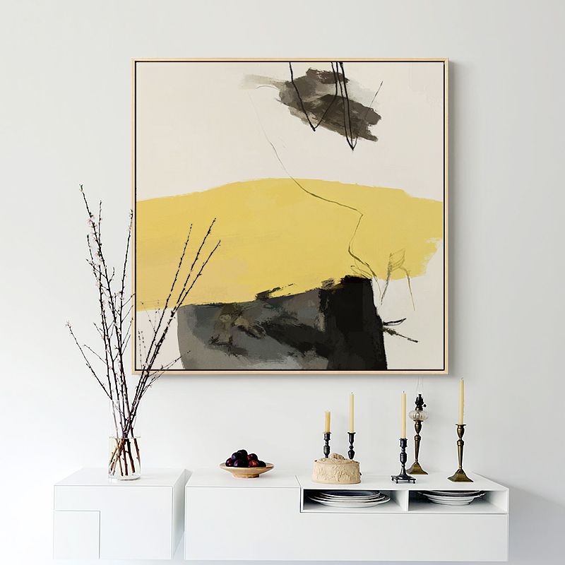 现代抽象装饰画 客厅玄关壁挂画北欧沙发背景墙画床头画创意色块图片