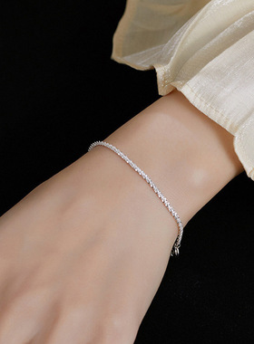 波光粼粼~精致百搭设计感手链 女生平价小众高级感满天星手环手饰