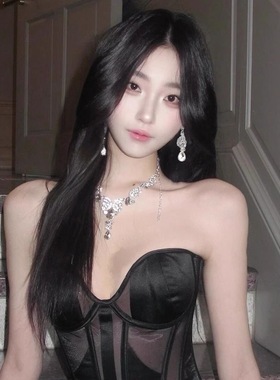 高级感水滴锆石项链耳环