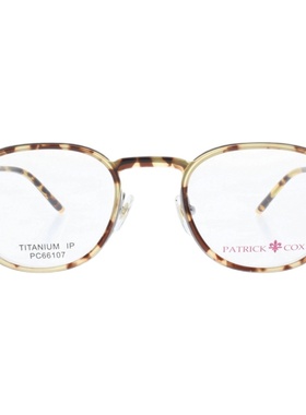 Patrick Cox镜框66107帕特里克考克斯时尚男女纯钛复古全框眼镜架