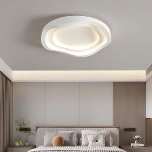 现代简约奶油风大气主卧室灯2023新款 书房LED吸顶灯家用客厅灯具