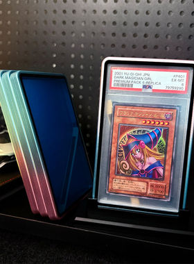 渐变色磁吸款PSA35pt金属评级卡PCG保护壳宝可梦球星卡CCIC35pt壳