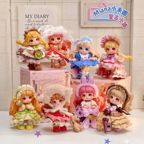 【现货】JOTOYS奇偶潮乐Miana小米娜复古小铺盲盒手办摆件公仔女