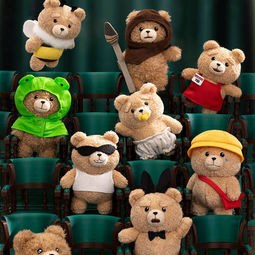 POPMART泡泡玛特共鸣《Ted2》泰迪熊二代BabyTed可动毛绒挂件盲盒