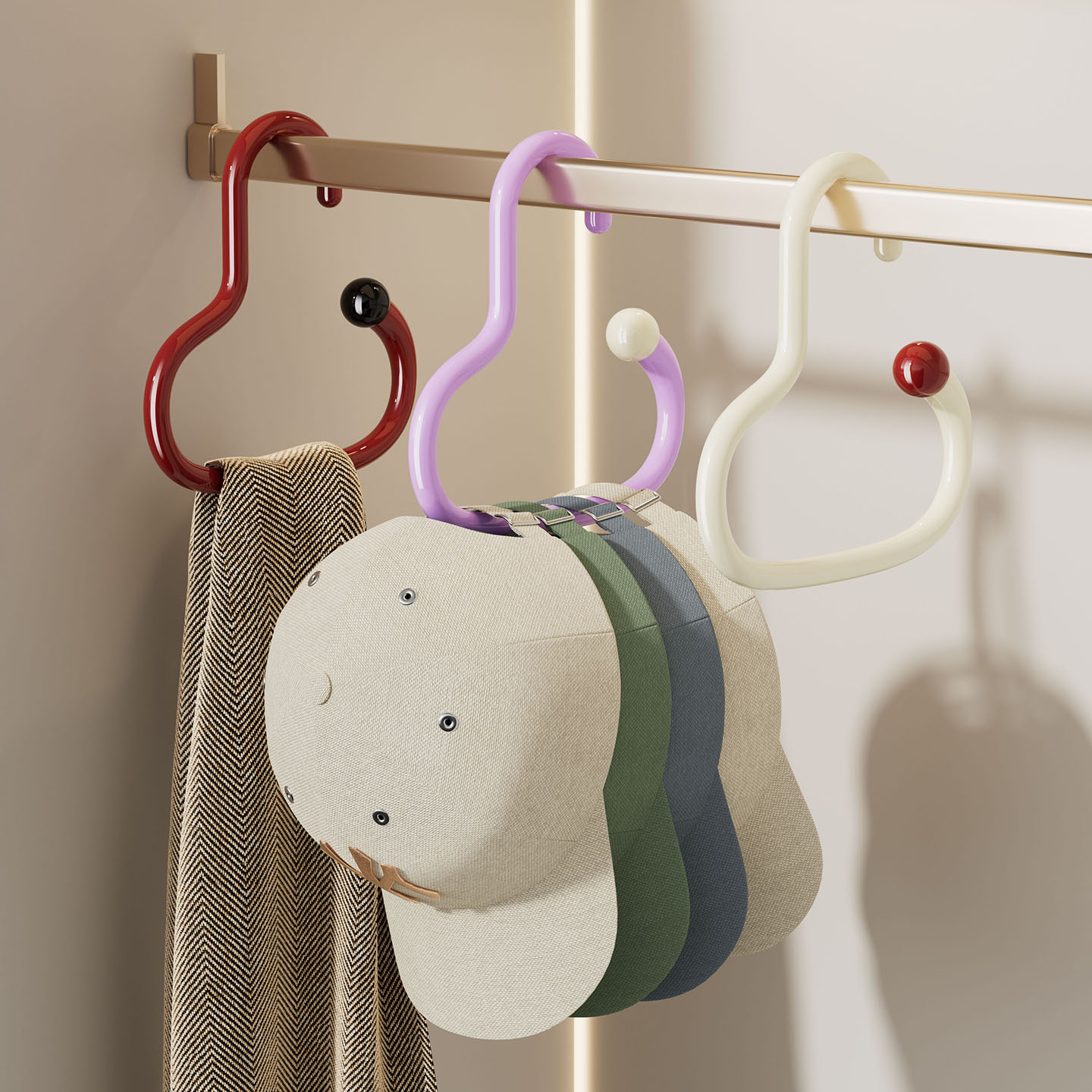 帽子收纳神器多功能置物架