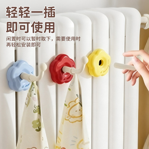 多巴胺暖气片挂钩置物架晾衣架专用管上的挂晒家用烘干凉衣架神器