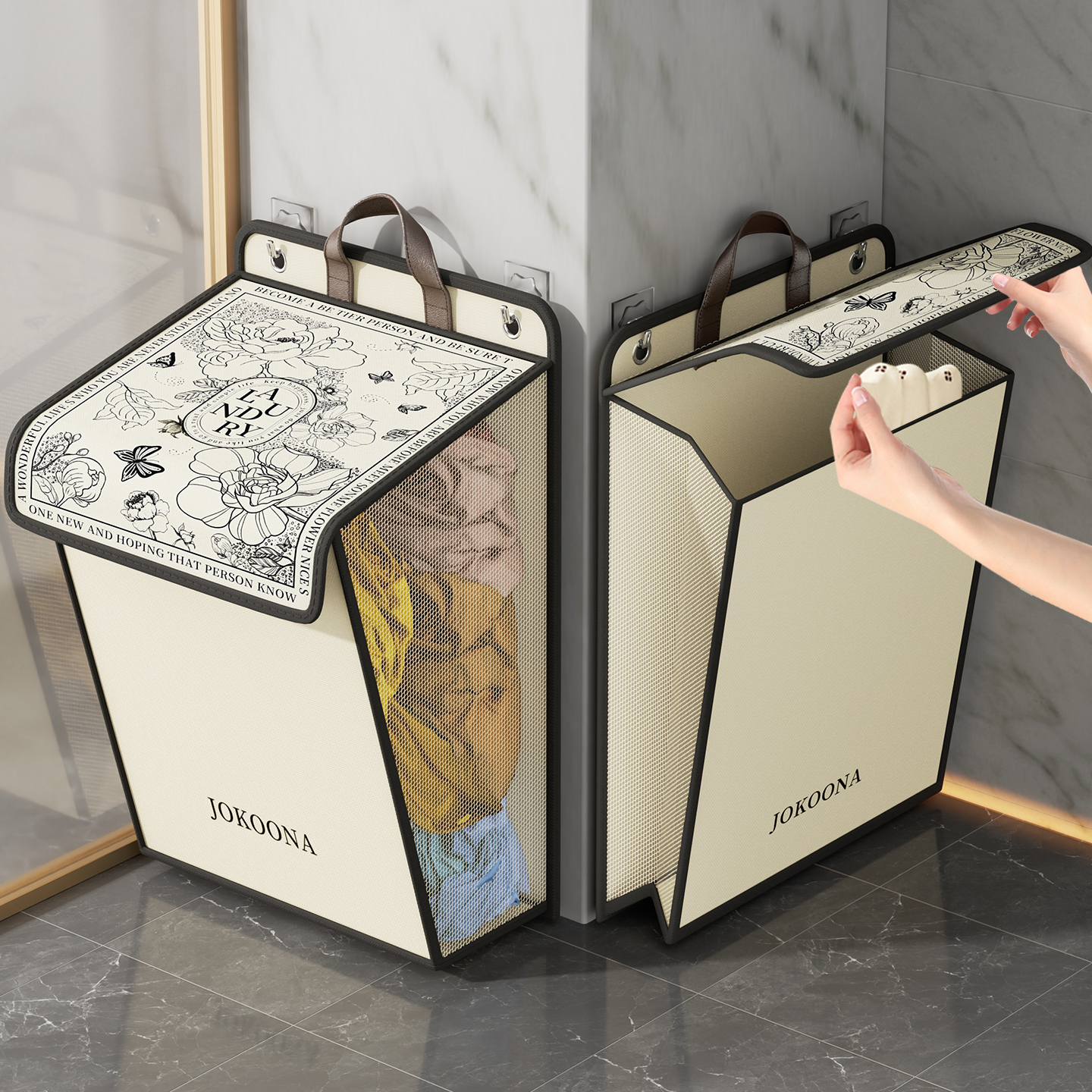 脏衣篓脏衣袋收纳筐脏衣篮浴室卫生间洗澡放衣服可折叠家用高颜值