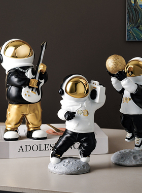 客厅酒柜电视柜玄关书房办公室宇航员摆件太空人家居篮球装饰品
