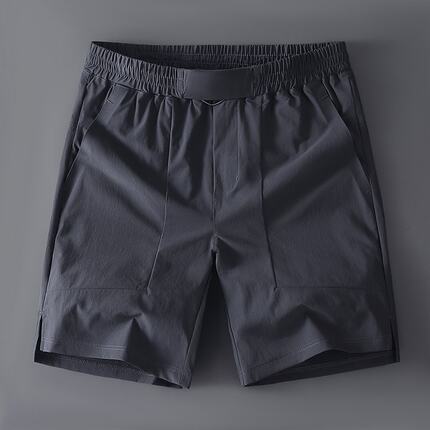 户外凉感夏季男士轻薄款透气松紧腰高弹力运动休闲速干短裤五分裤