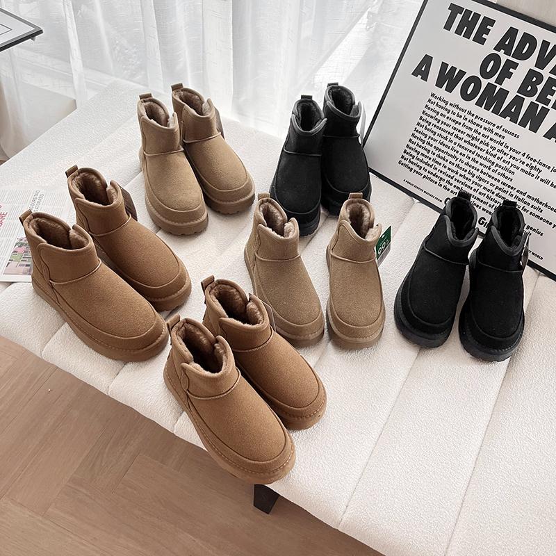 冬季新款加绒加厚户外雪地靴