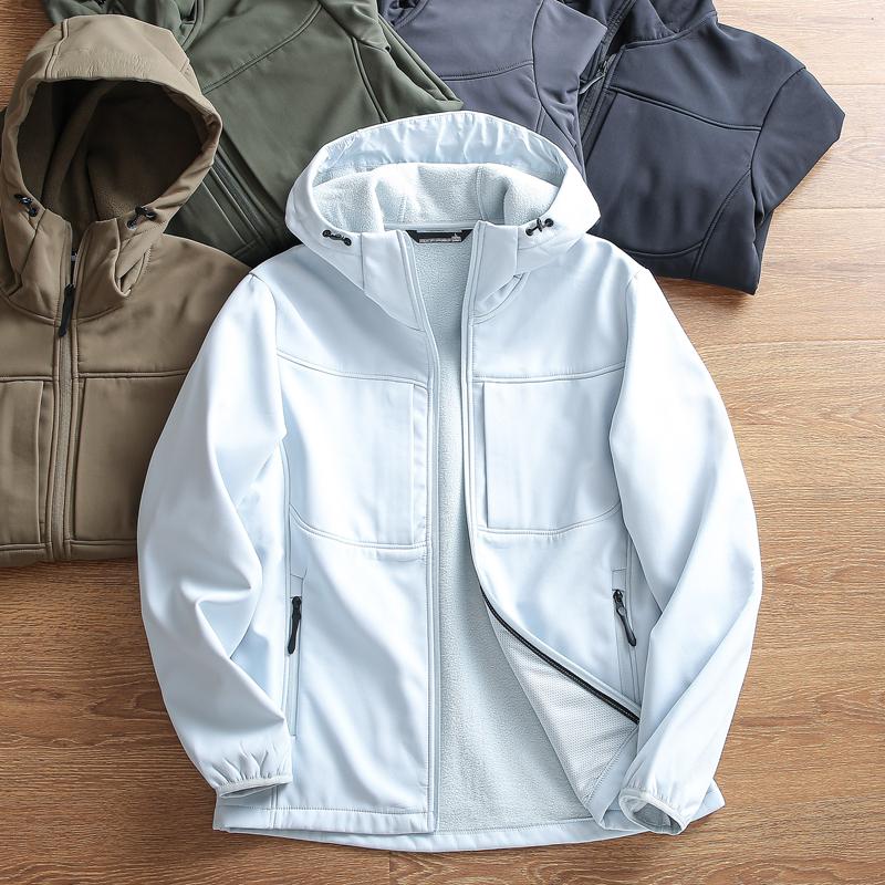 防风防泼水秋冬男士软壳衣户外