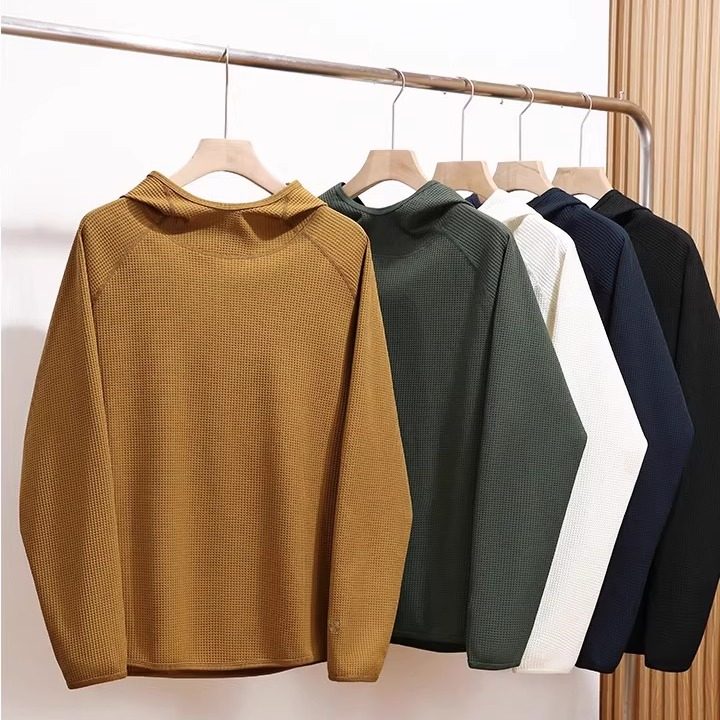 柜1190 户外休闲 TEX高级华夫格 秋冬男女宽松连帽长袖T恤卫衣潮,男装,卫衣,淘宝优惠券,粉丝福利购,淘宝优惠卷