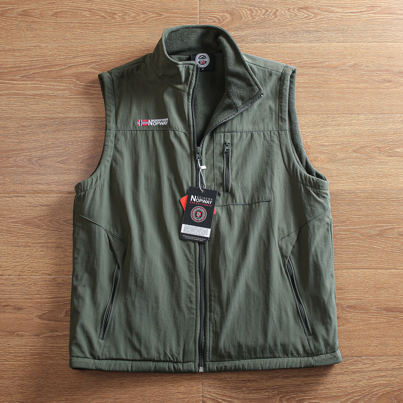 马甲防风防水加绒保暖