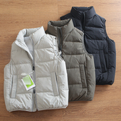 90鸭绒 高蓬松加厚防风保暖户外立领羽绒背心马甲 情侣款 冬季 男士