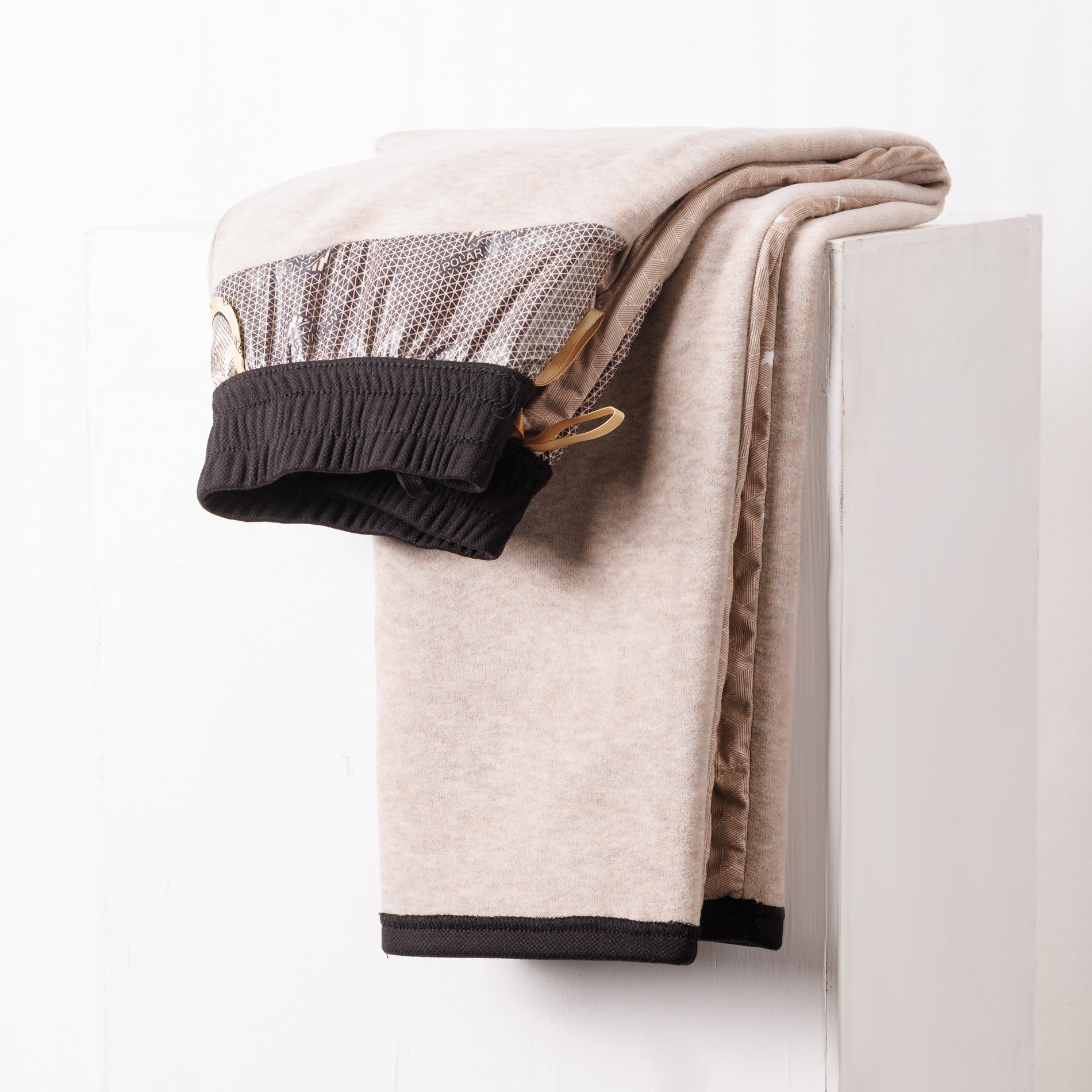 90鹅绒冬季男士小直筒绵羊毛桑蚕丝内里防风保暖松紧腰休闲羽绒裤