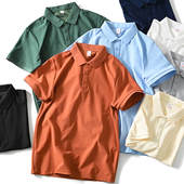 POLO衫 超福利 亲肤透气纯色通勤休闲翻领短袖 男士 男T 精纱珠地夏季