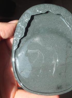 61112歙砚龙尾砚实用文房四宝书法用品天然砚石古玩收藏书法用品