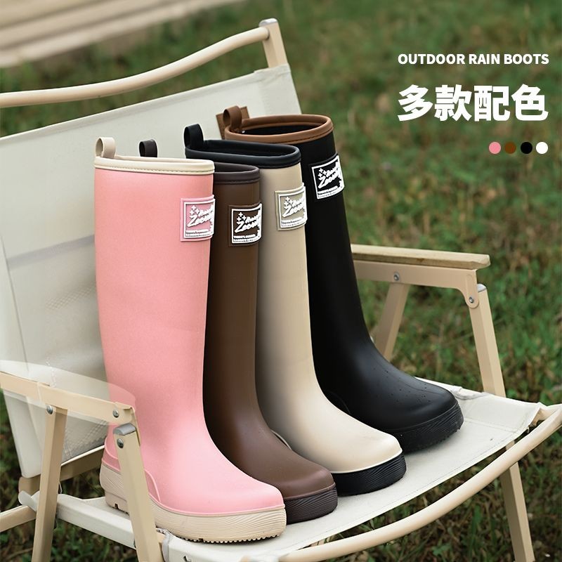 雨鞋女款2026高档时尚高筒防水防滑水鞋软底长筒雨靴日韩水靴胶鞋