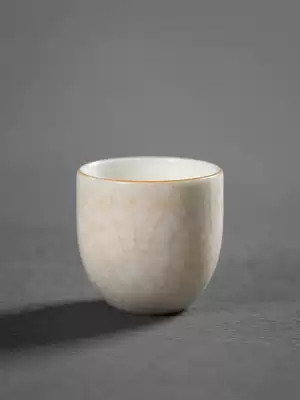 Jiangnan past Ruyao Shuxin Cup Kung Fu Tea cup Single ceramic tea cup Master cup Tea cup White porcelain small teacup