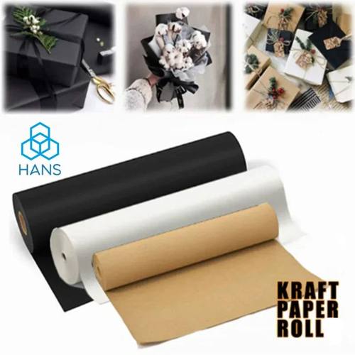 Black Origami KRAFT For Paper GIFT WRAPPING Raw ROLL DESIPac