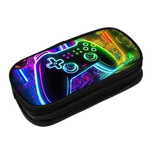 GamePad Multifunctional Double Layered Pen Case for Boy and