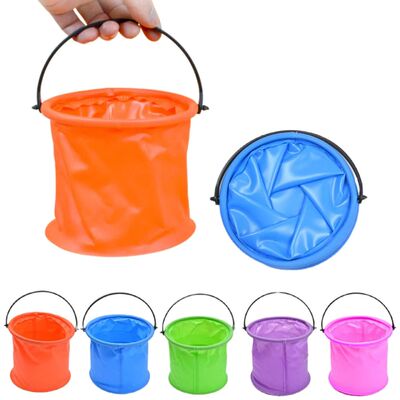 24pcs Folding Bucket Art Pen Washing Bucket Handheld Toys Ou