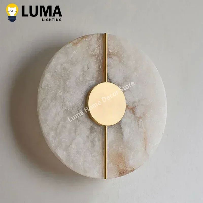 Modern Luxury Creative Marble Wall Light - Alabaster Marble