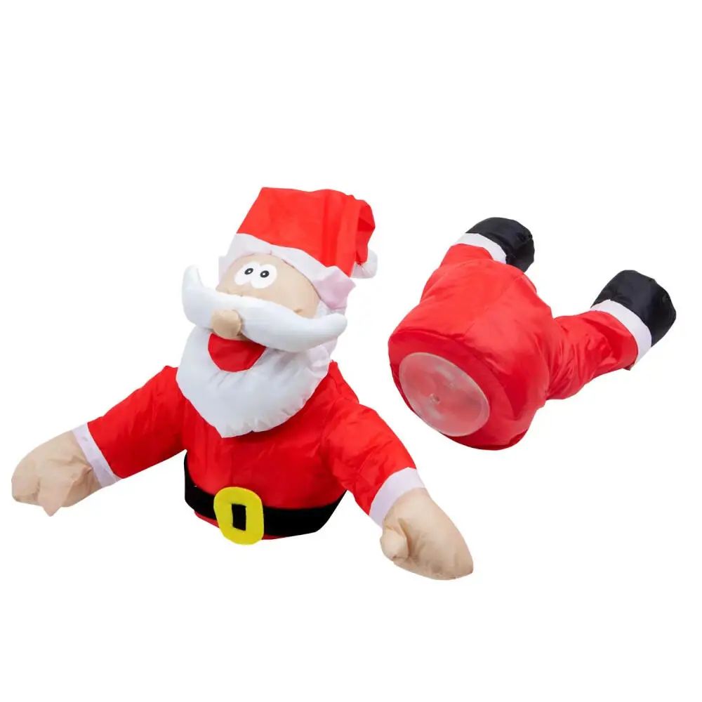 Stock 3D Crashing Santa/ reindeer Shape Animated Christmas W