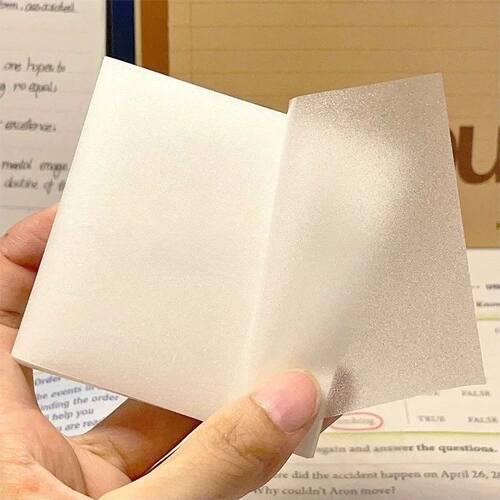 50sheets Translucent Matte Posits Sticky Notes Pads Paper St
