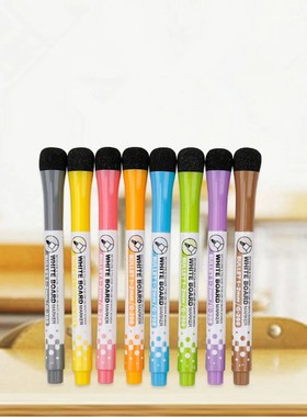Gxin G-208 8Pcs Erasable Markers Set Colors Magnet Whiteboar