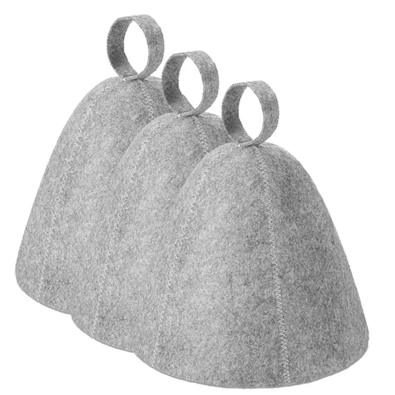 sauna Anti Heat Sauna Hat Thicken Wool Felt Shower Cap Hair
