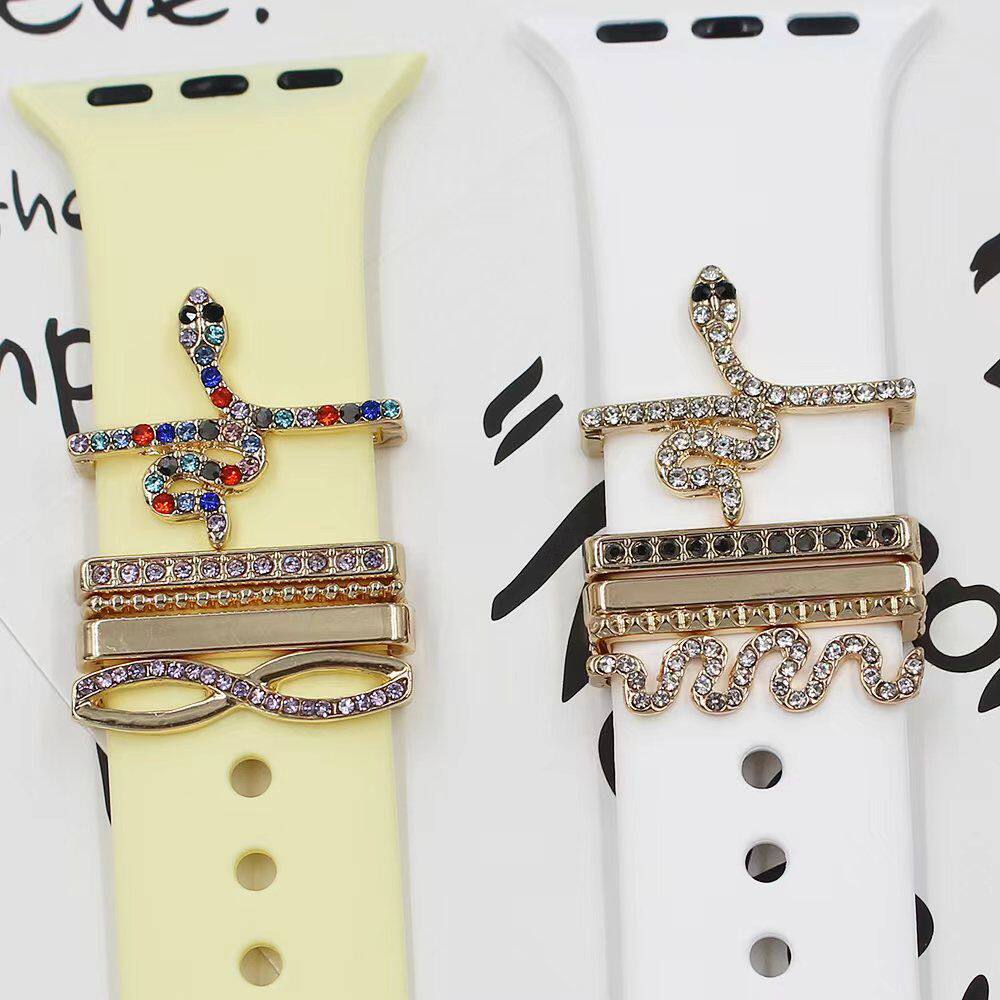 FOR APPLE WATCH BAND DECORATIVE RING CREATIVE METAL DIAMOND