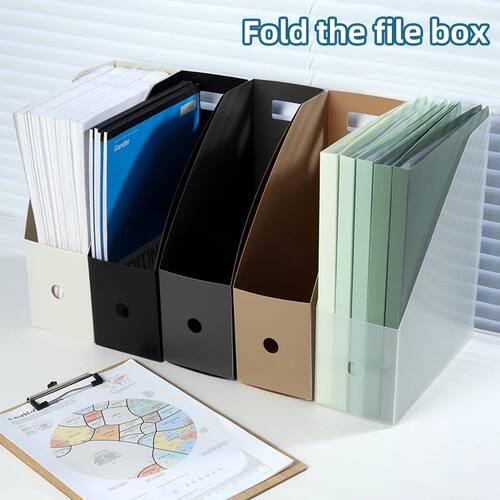 Simple Foldable Office Desktop File Storage Vertical A4 Fold