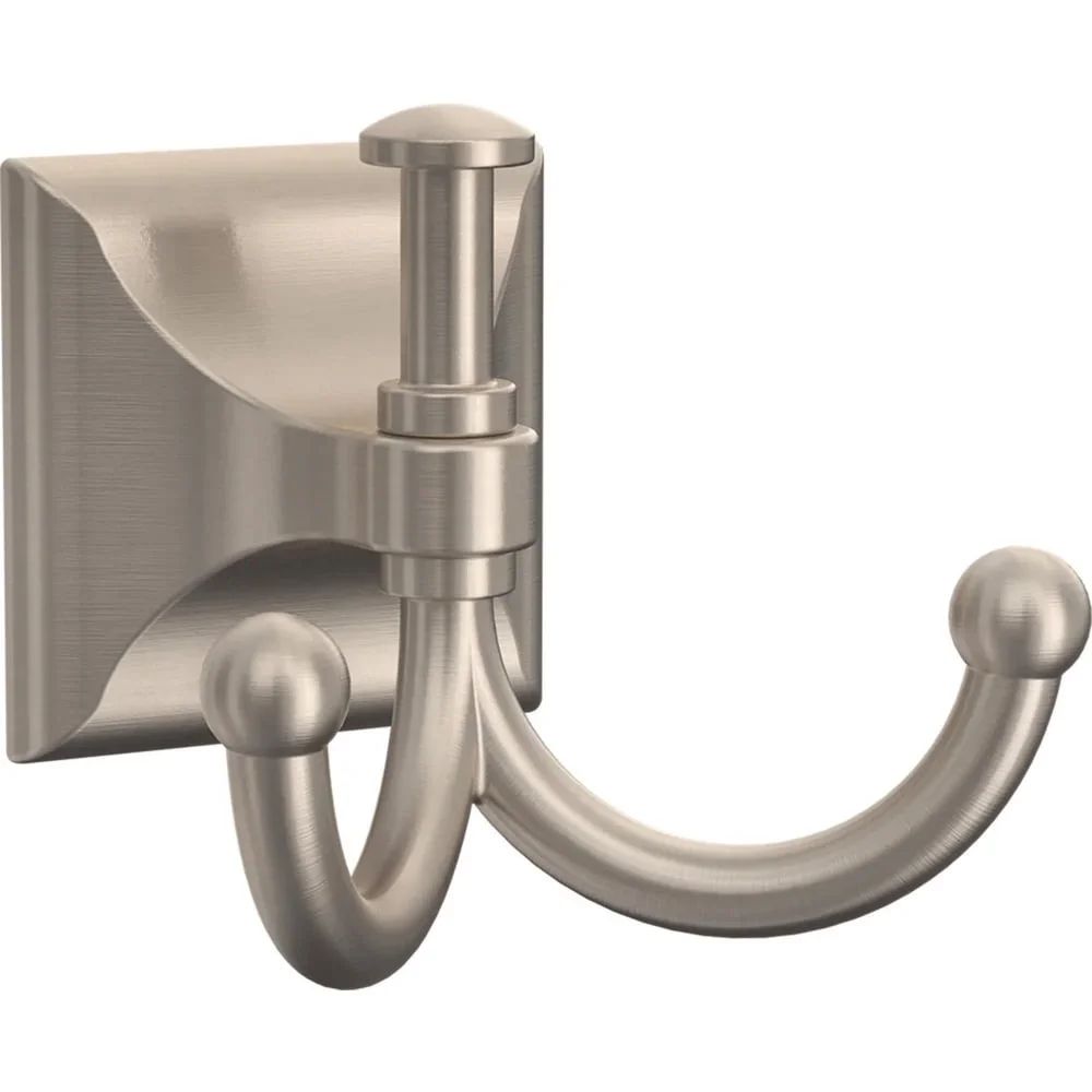 Satin Nickel Triple Pronged Hook Elegant Design Instant Stor