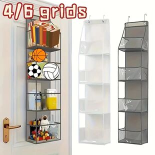 4/6 Layer Hanging Organizer Behind The Door Storage Bags Clo