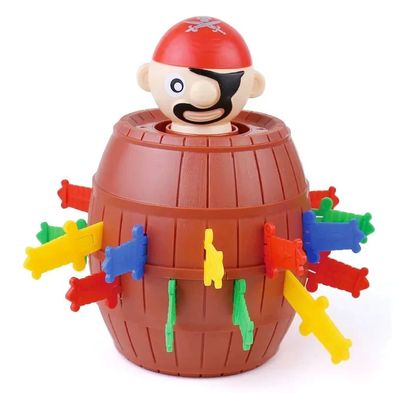Fun Pirate Barrel Toy Sword Jump Pirate Game Board Children