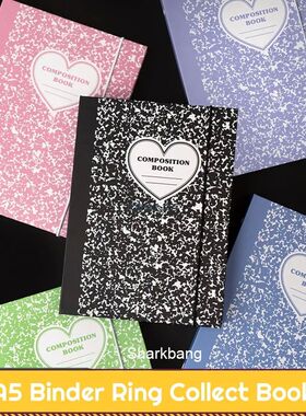 Sharkbang A5 Binder Ring Hard Cover Composition Collect Book