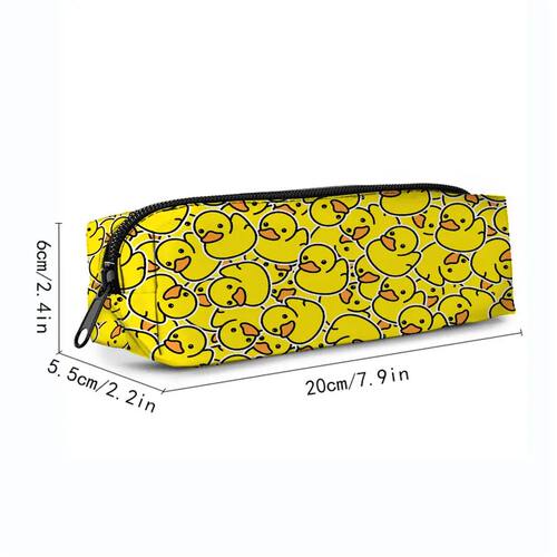 Sales Yellow Duck Single Printed Pencil Case For Boy/Girls C