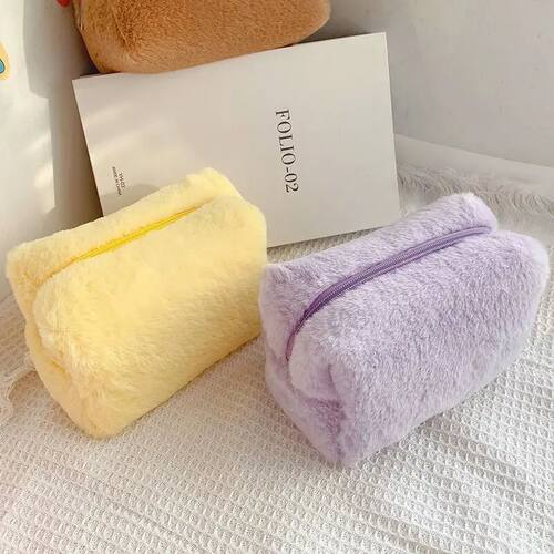 Cute Plush Pencil Pouch Pen Bag for Girls Gift Large Capacit