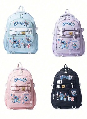 Disney Lilo Stitch Popular Children Teenagers School Bag Lar